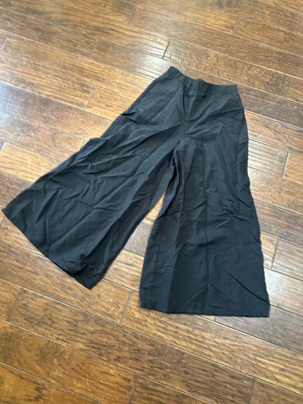 Jeannie Mai x‎ INC International Concepts Black Wide Leg Pull-On Pants Size 8